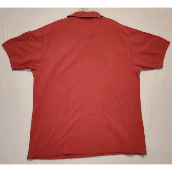 Vineyard Vines Salmon Pink 100% Cotton Classic Fit Whale Polo Shirt Size Large - Picture 4 of 8